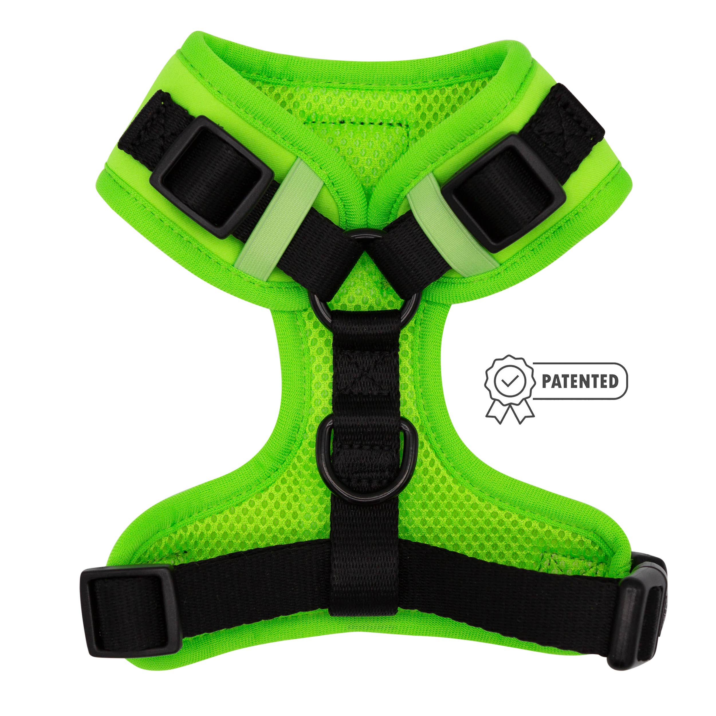 SASSY WOOF - Dog Adjustable Harness - Neon Green: XXS